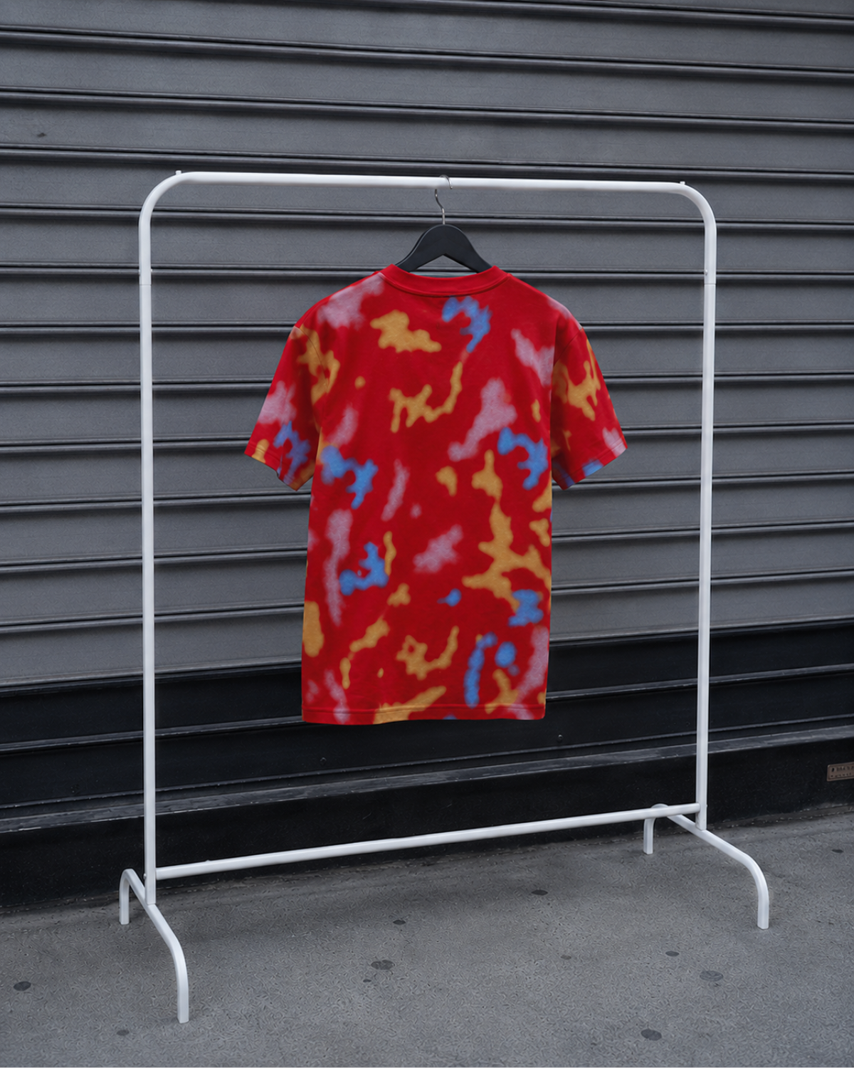 Velzeen Sick red drop shoulder T-shirt with statement graphic print